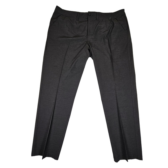 Travis Mathew Tech Chino Pants Mens 40 Black Performance Stretch Golf Slacks NEW - Picture 1 of 12